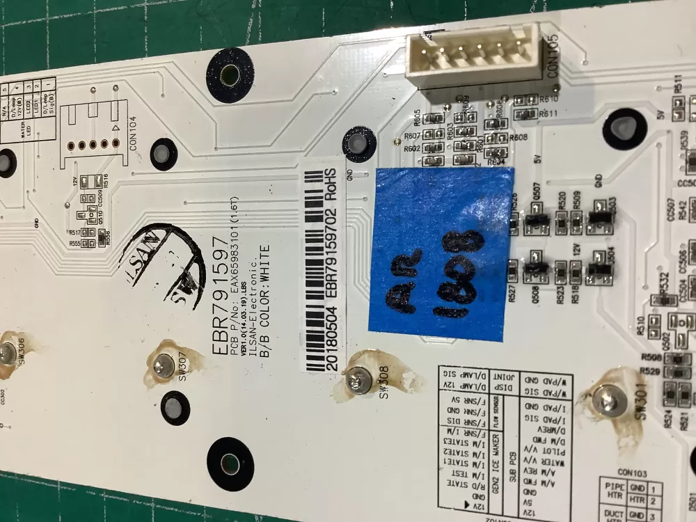 LG EBR79159702 KENMORE Refrigerator Control Board Dispenser AZ227721 | AR1808