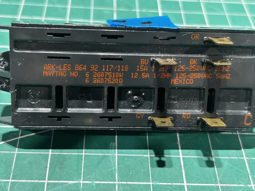 2607510W Maytag Washer Switch