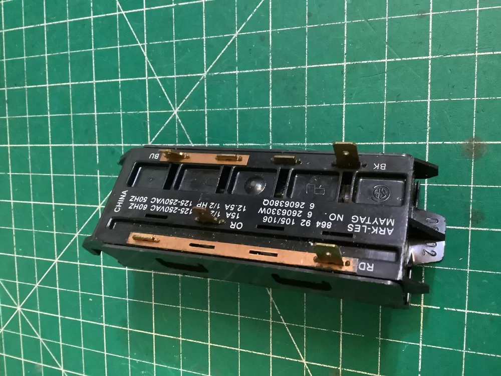 Maytag 62606330W Washer Control Board Switch