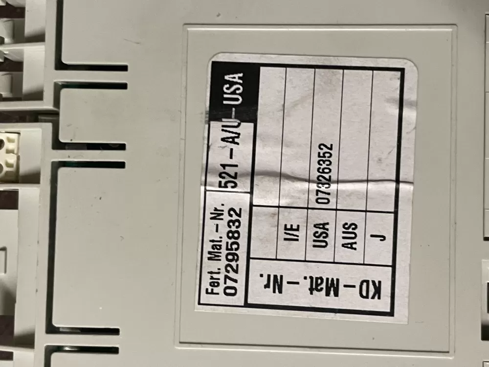 Miele ELPW521 07295832 07326352 Dishwasher Control Board AZ45828 | Wm711