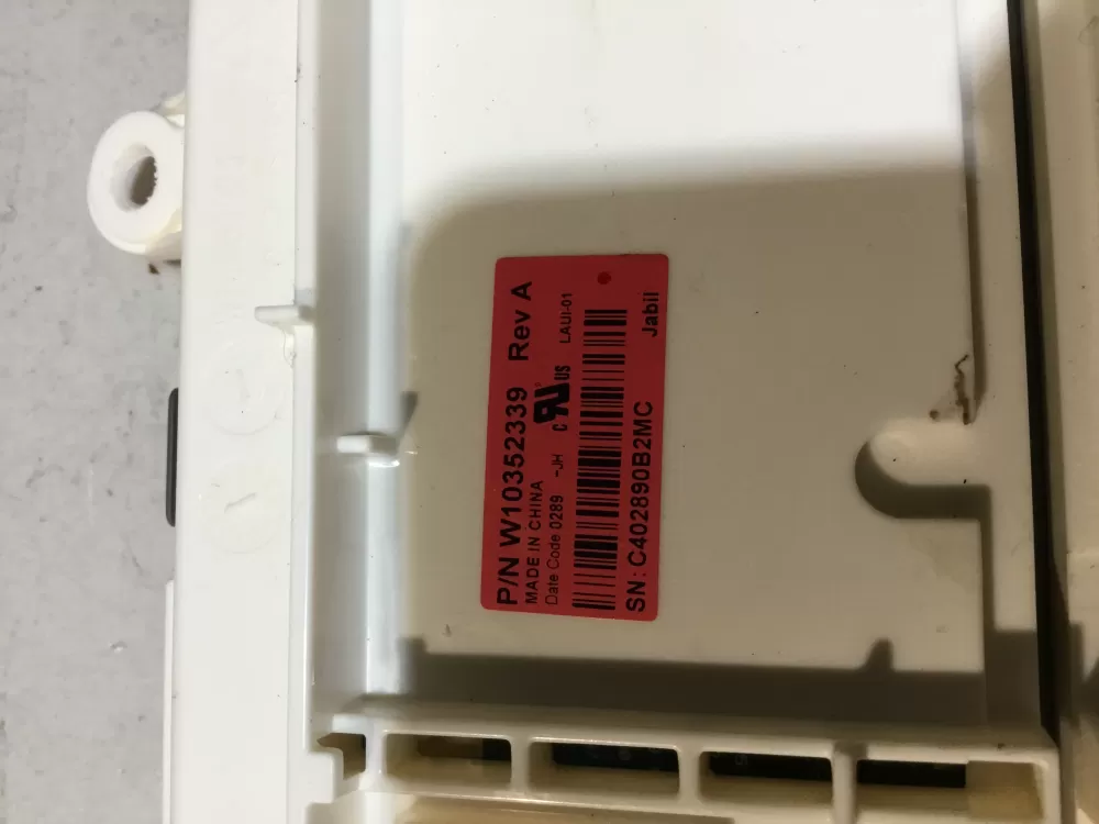 Whirlpool W10352339 Washer Control AZ49268 | NR1806
