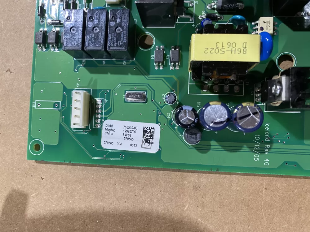 Maytag Whirlpool 12920706 710510 03 Refrigerator Control Board AZ85277 | BK984