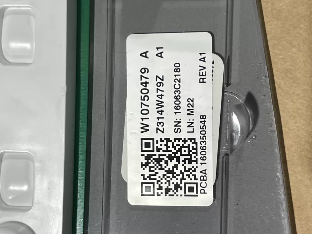 Whirlpool W10750479 Washer Control Board User Interface AZ87324 | Wmv568