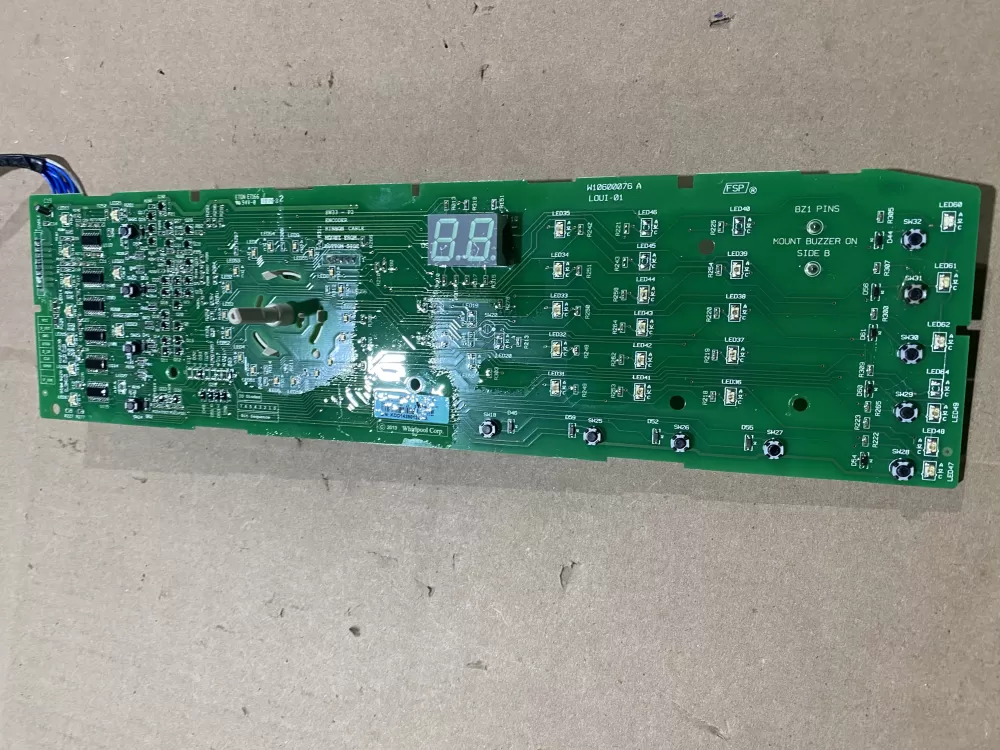 Whirlpool Kenmore W10583043 WPW10578751 AP6023176 W10578751 PS11756517 Washer Control Board Interface