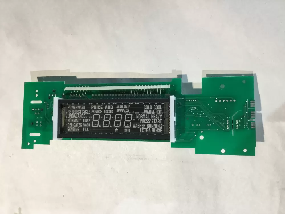 Maytag W11323695  AP6887094  W11229666  W10781747  W10821580  W10821595  W10849076  W10849081  W10866347  W10866387  W10866388  W10873788  W10873812  W10873825  W10881723  W10881724  W10881725  W10895092  W10899812  W10899813  W10903929  W10903932  W10903934  W10909058  W10909059  W10917839  W11033881  W11033882  W11033883  W11051561  W11051562  W11051563  W11085746  W11085747  W11100599  W11105542  W11226801  W11302601 Washer Control Board UI Display