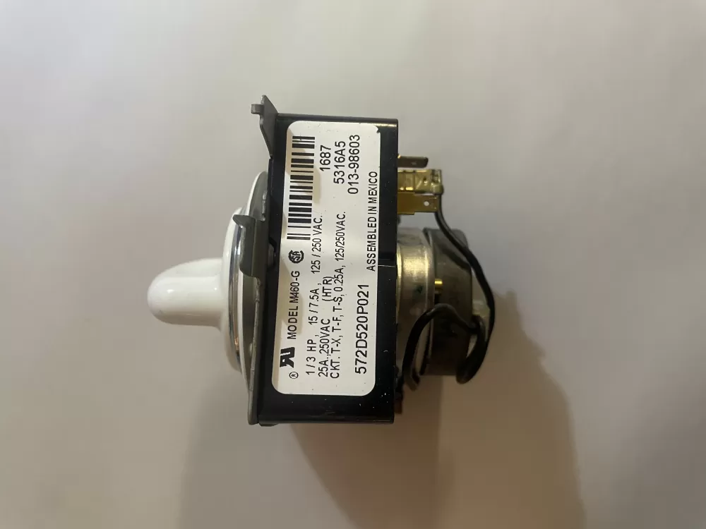 GE 572D520P021 WE4M271 Dryer Timer