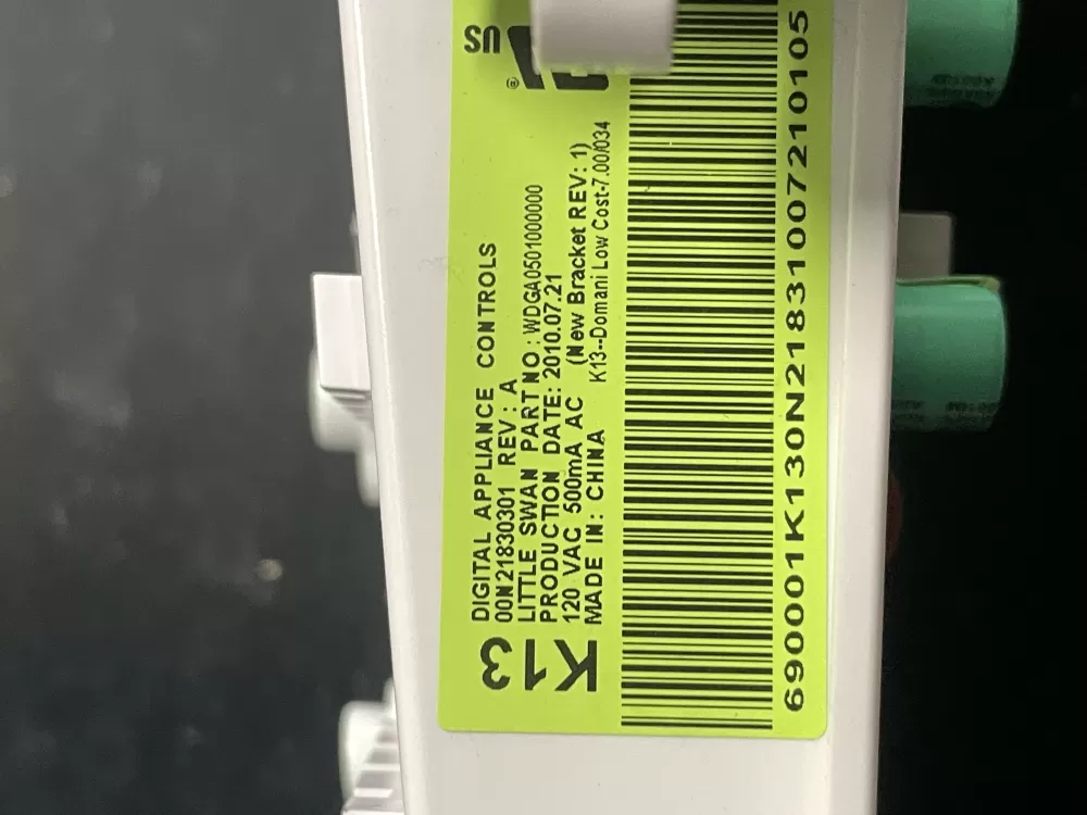 GE 00N21830301 WH12X10457 Washer Control Board AZ14021 | V22