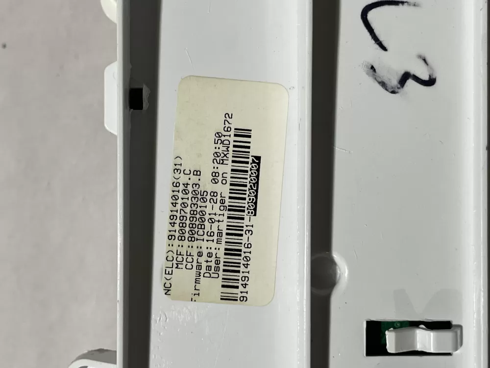 Frigidaire Electrolux 809020007 914914016 Washer Control Board AZ147906 | KMV156