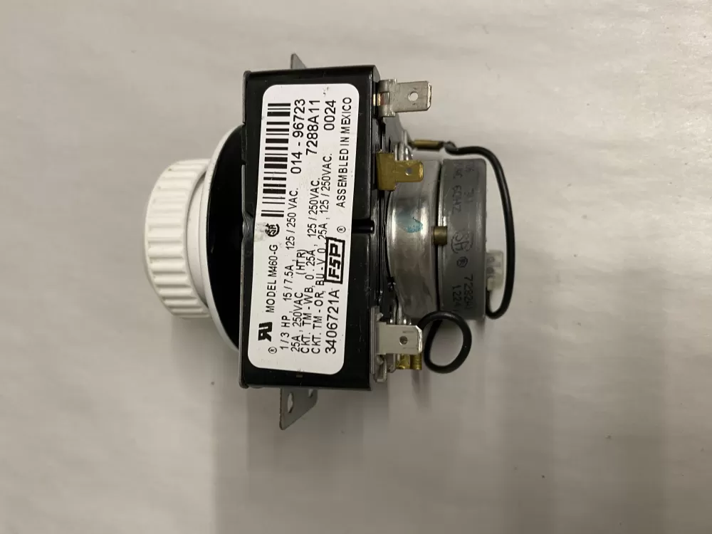 Whirlpool 3406721A AP3097855 3406721 WE04X10051 PD00055758 WE4X10051 877373 AP3637093 PS265288 EAP265288 Dryer Timer