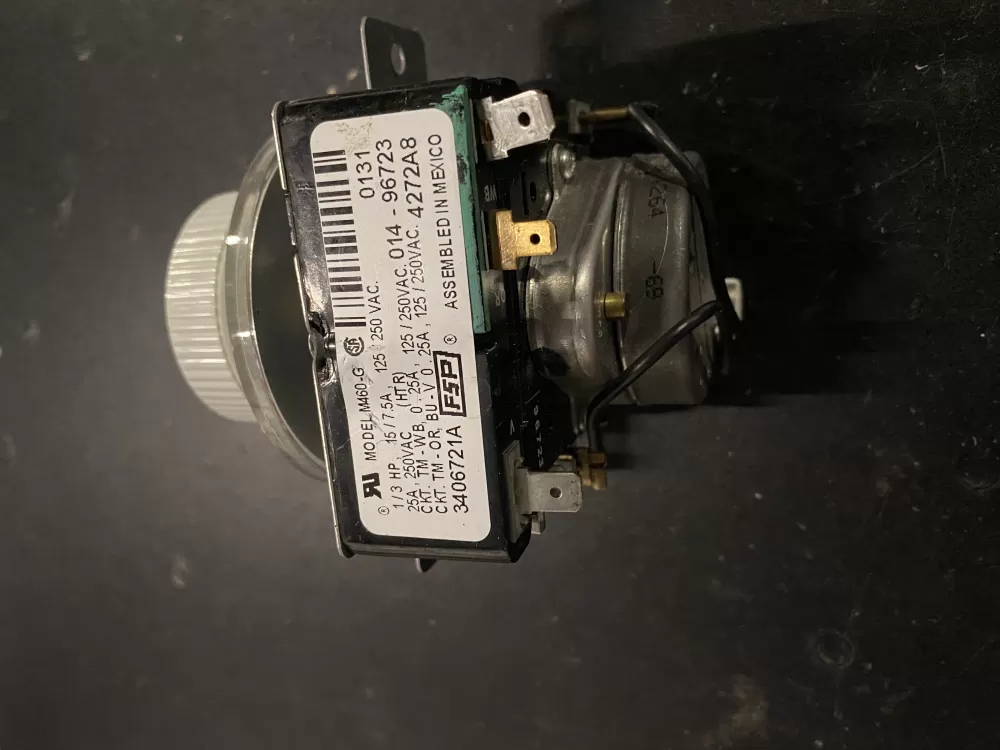 Whirlpool 3406721A AP3097855 3406721 WE04X10051 Dryer Timer AZ25792 | BK83