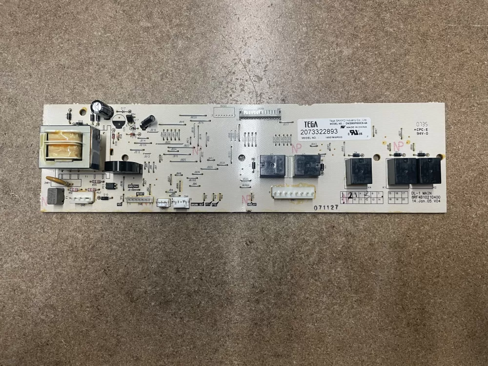 GE 165D7802P003 Dishwasher Control Board