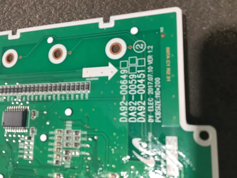 Samsung DA92 00649A Refrigerator Control Board Dispenser AZ111800 | NR517