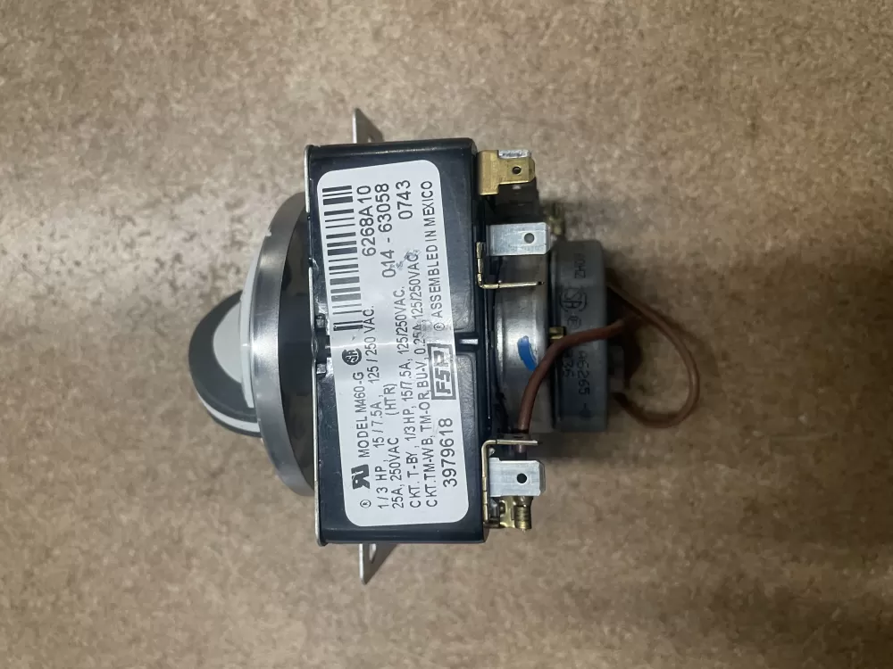 Whirlpool  Amana  Admiral AP6009056 3979618 3979618R 8299783 WP3979618 PS11742198 Dryer Timer