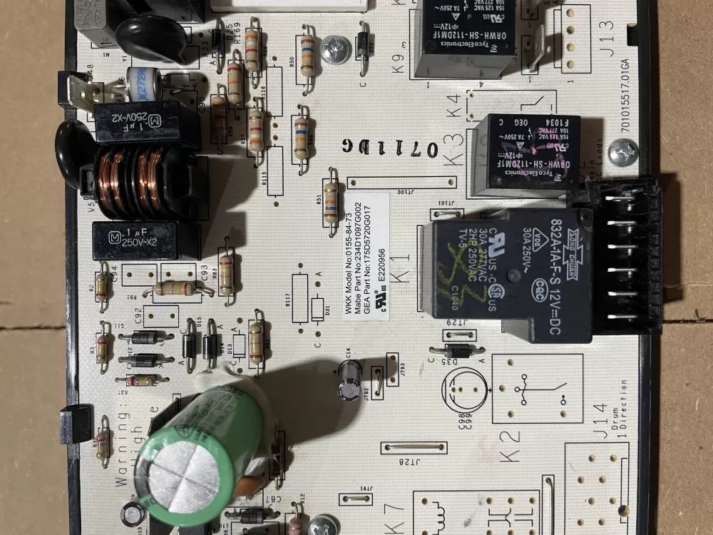 GE 175D5720G017 WE4M511 PD00024349 WE4M512 Dryer Control Board AZ86892 | KMV328