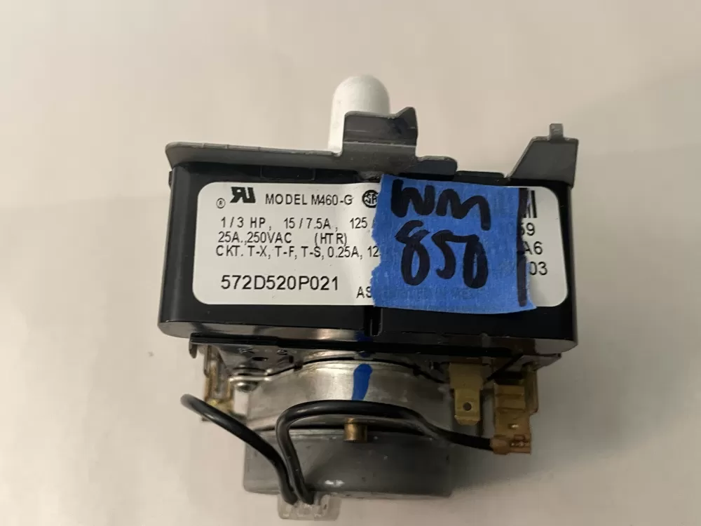 GE 572D520P021 WE4M271 Dryer Timer AZ104411 | Wm850