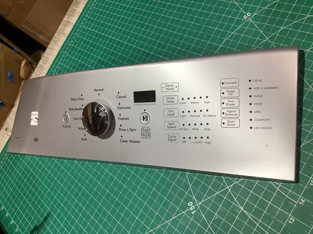 Kenmore W10643917 W10643919 Washer Touchpad Panel (scrathces)