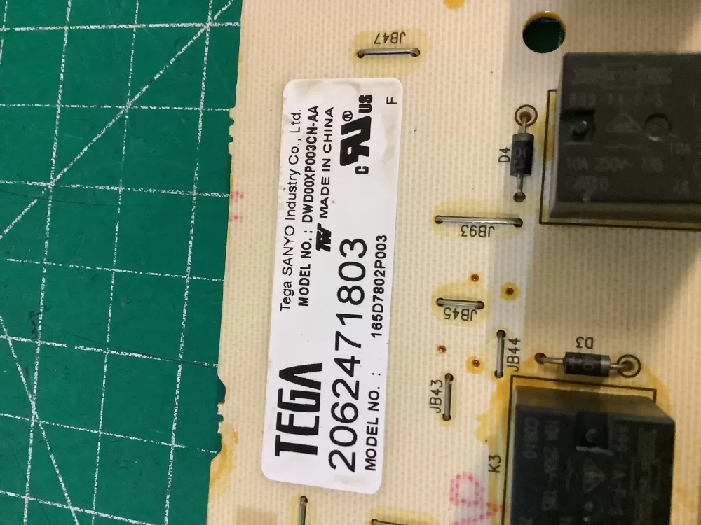 GE Power Dishwasher Control Board 165D7802P003 WD21X10247 AZ213138 | NR107