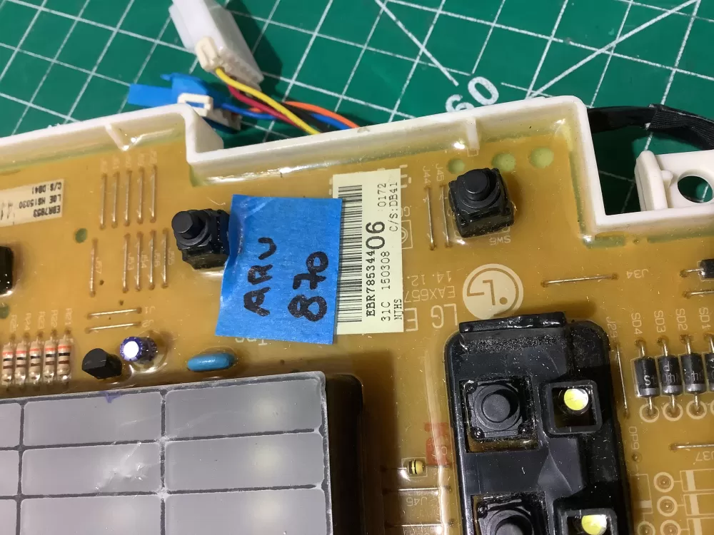 LG EBR78534406 Washer Control Board AZ188931 | ARV870