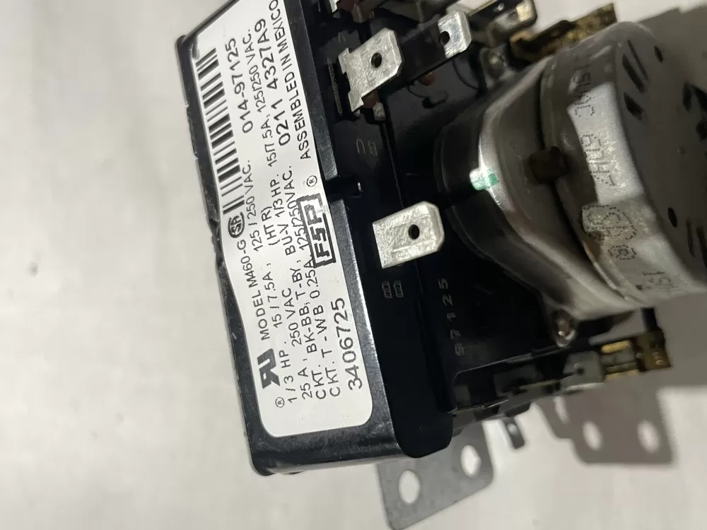 Whirlpool Maytag Amana AP6008573 3406725 WP3406725 Dryer Timer AZ198883 | Wm2772