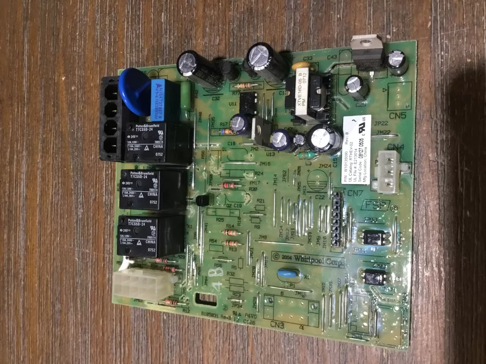 Whirlpool WPW10135090  AP6015557  W10135090  2252189  2252189EXCR  2255239  2255239EXCR  2304056  2304056EXCR  2304095  2304095EXCR  PS11748838  W10135090R  W10135090REXCR Refrigerator Main Control Board
