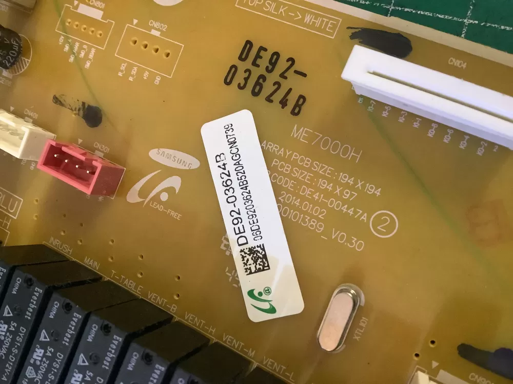 Samsung DE92-03624B DE41-00447A Microwave Main Control Board AZ208122 | NR67
