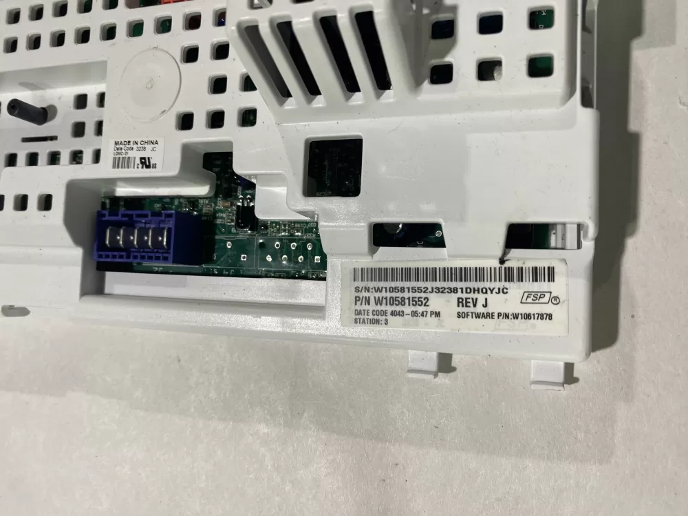 Kenmore W10581558 Washer Control Board AZ149523 | BK2492