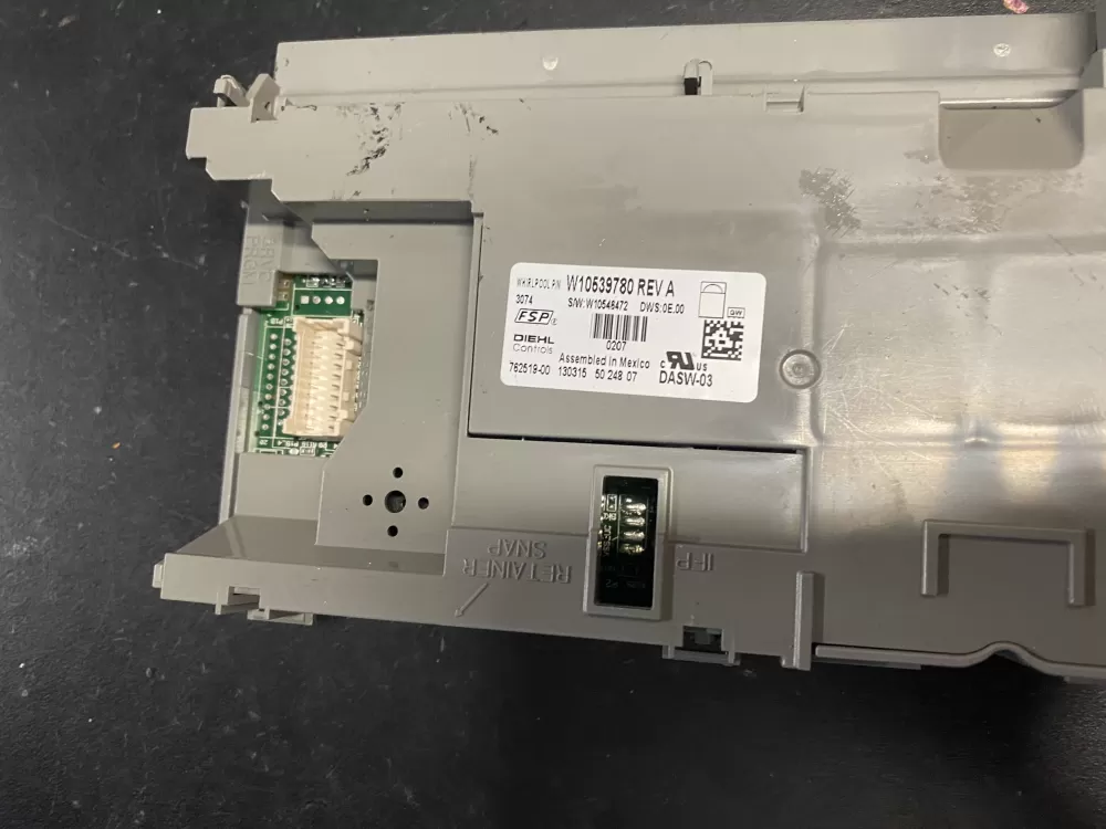 Whirlpool W10539780 W10597041 PS8260224 Dishwasher Control Board AZ23853 | BK858