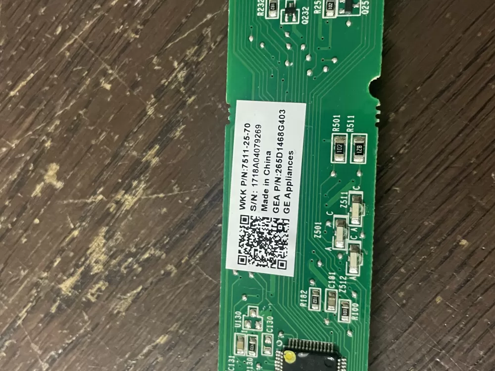 GE 265D1468G403 Dishwasher User Interface Control Board AZ45095 | Wmv348