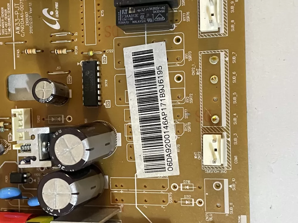 Samsung DA92 00146A Refrigerator Control Board AZ129765 | KM2328