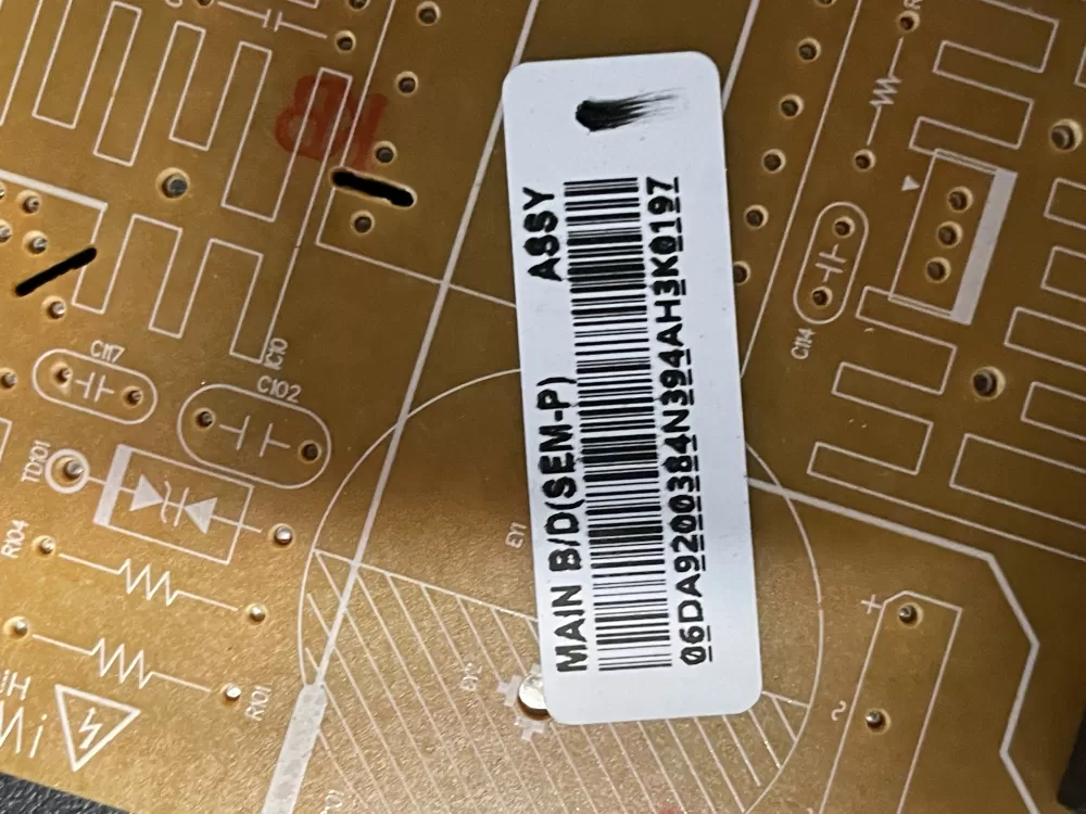 Samsung DA92 00384N Refrigerator Control Board AZ19701 | WM1129