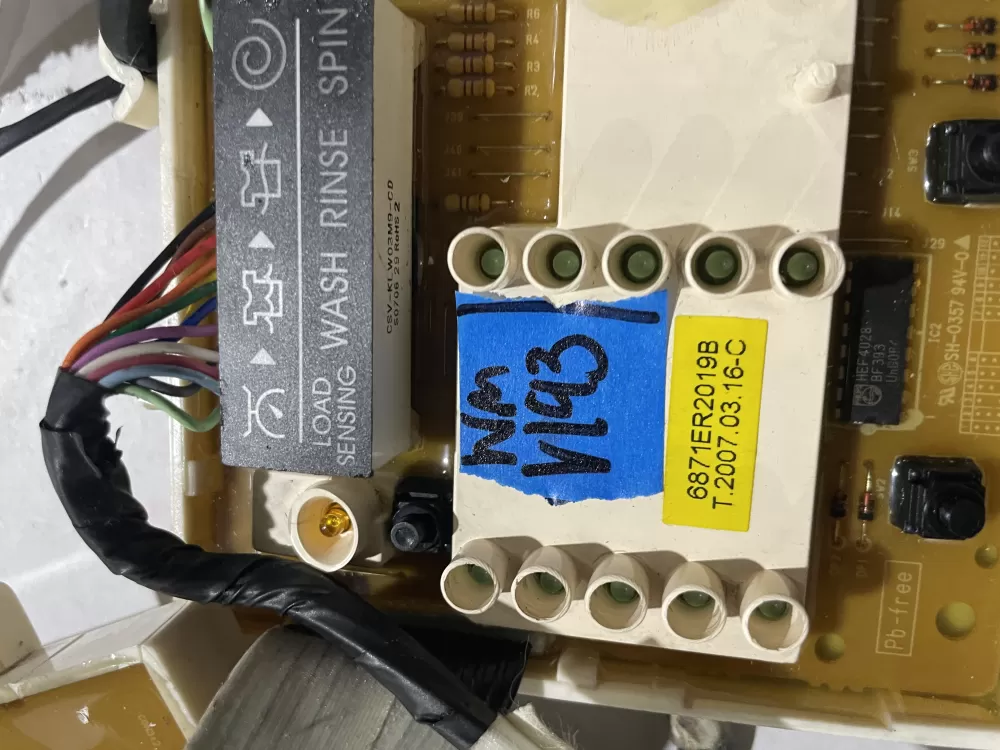 LG 6870EC9230A 6871ER2019B Washer Control Board AZ192500 | Wmv193