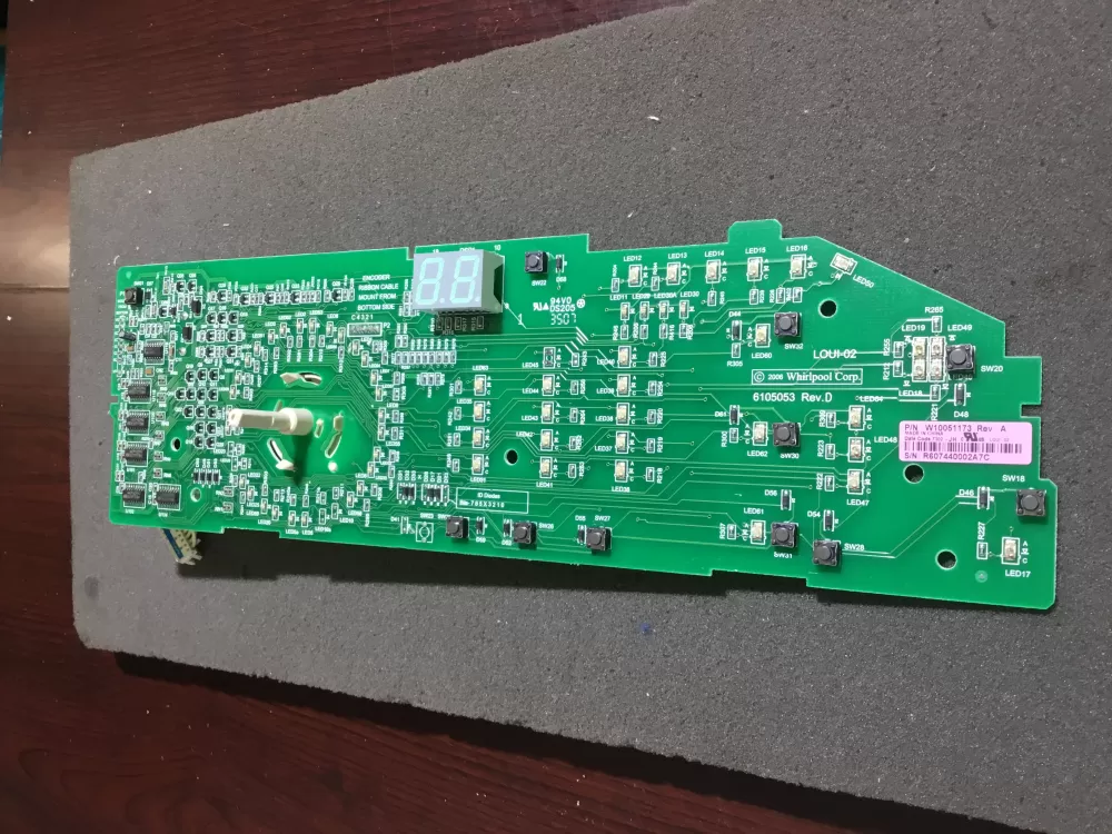 Whirlpool W10051173 Washer Control Board