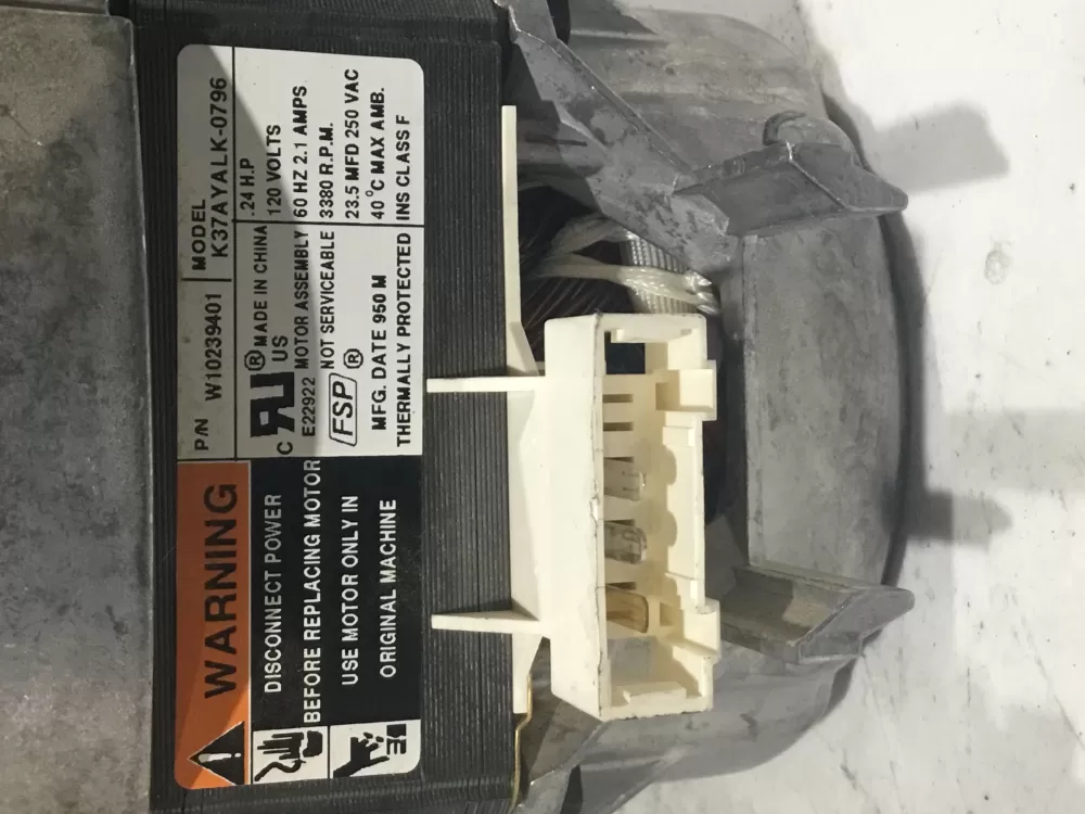 Maytag WPW10239401 Dishwasher Inglis Kitchen Aid Pump Motor AZ87552 | Sl92