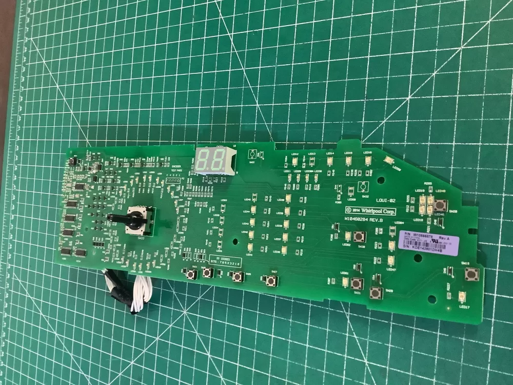 Whirlpool Cabrio W10566878 Washer User Interface Control Board AZ210232 | NR2605