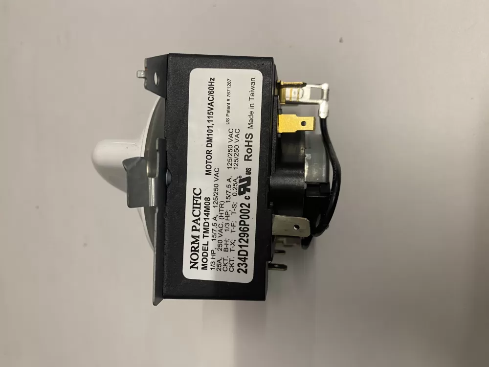 GE 234D1296P002 We04x20089 Dryer Timer AZ228809 | BK1882