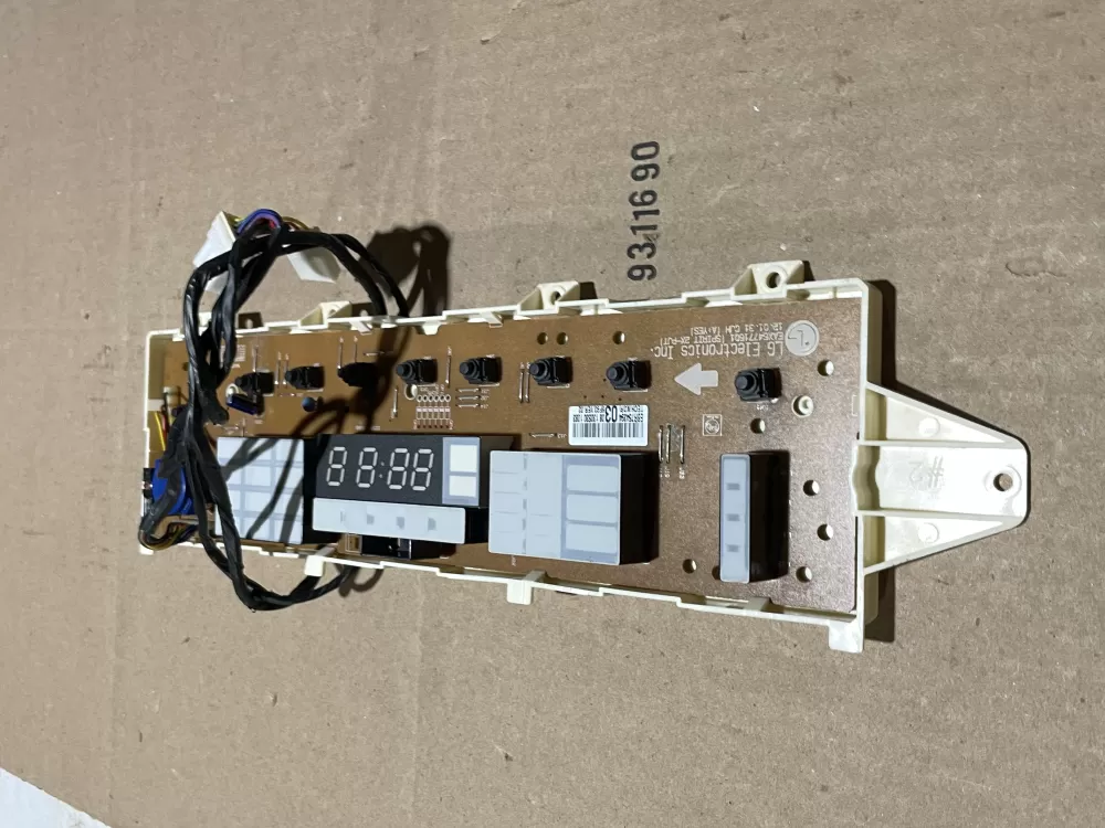 LG EBR75439403 Dryer Control Board AZ65977 | Wmv585