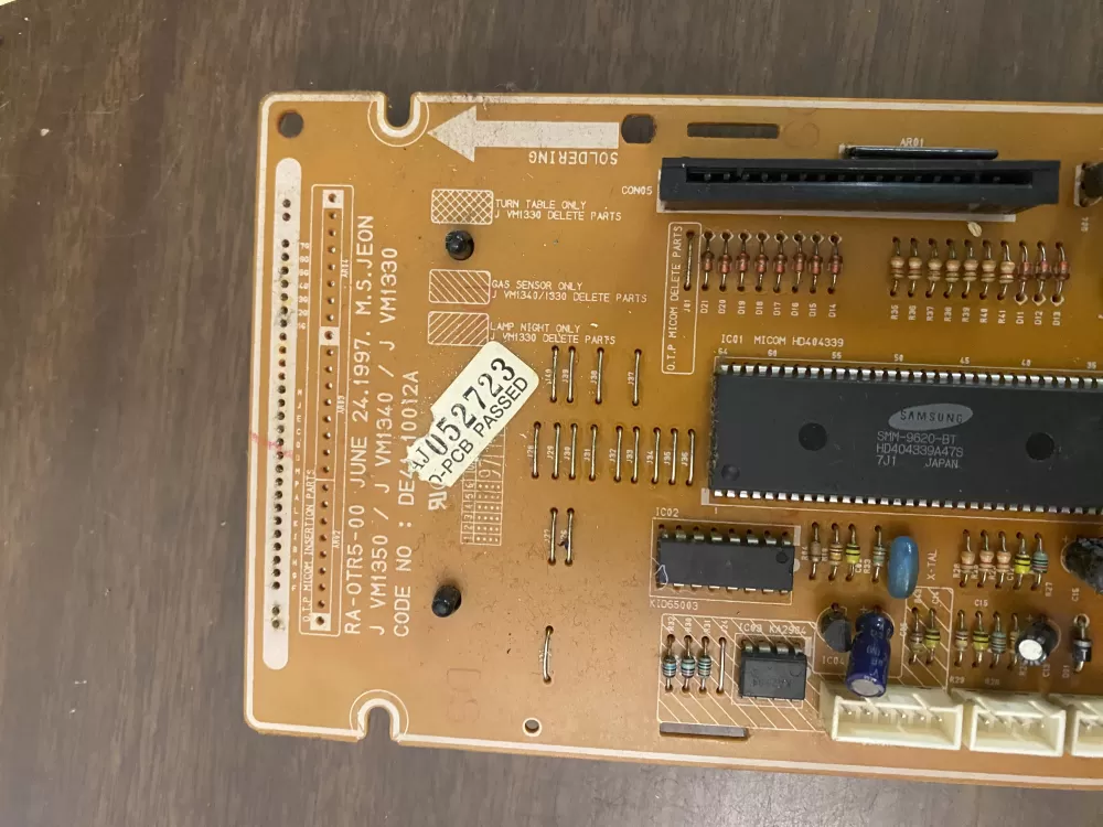 GE Samsung DE41 10012A Microwave Control Board AZ92398 | BK1504