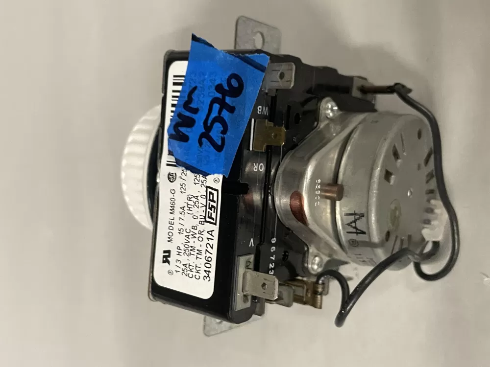 Whirlpool 3406721A AP3097855 3406721 WE04X10051 Dryer Timer AZ224762 | Wm2576