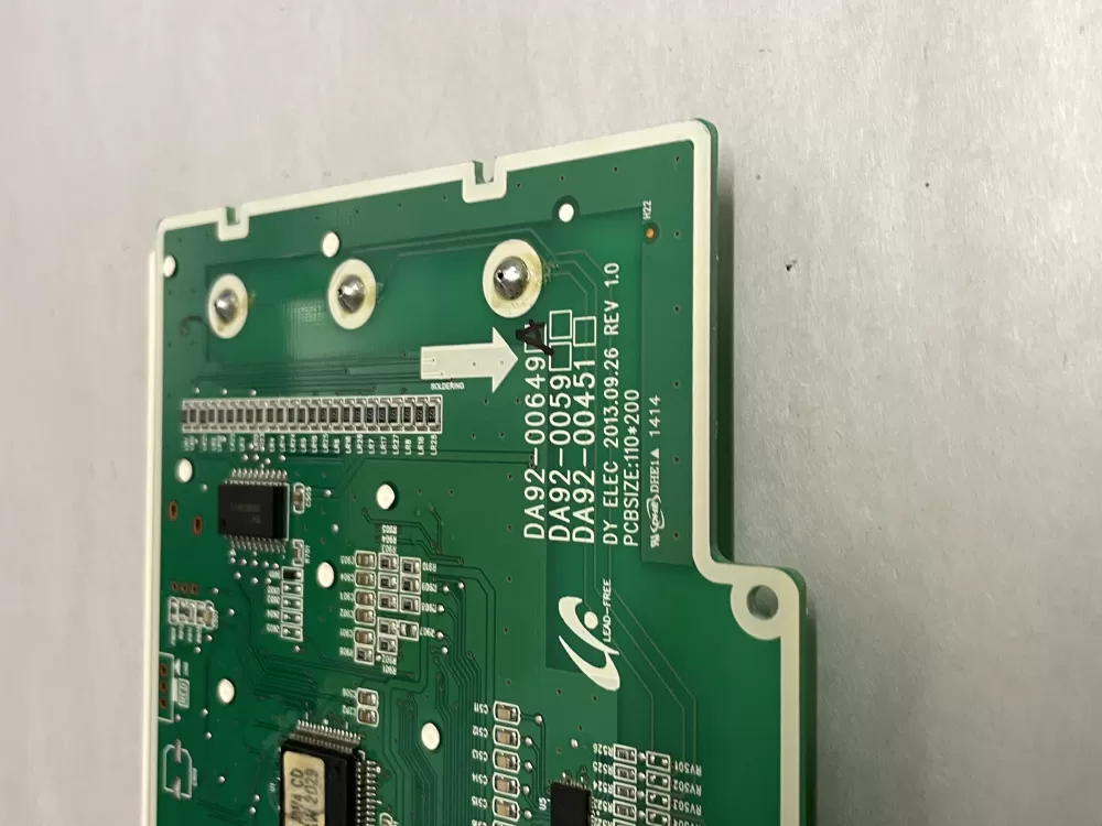 Samsung DA92 00649A Refrigerator Control Board Dispenser AZ209542 | Wm2012