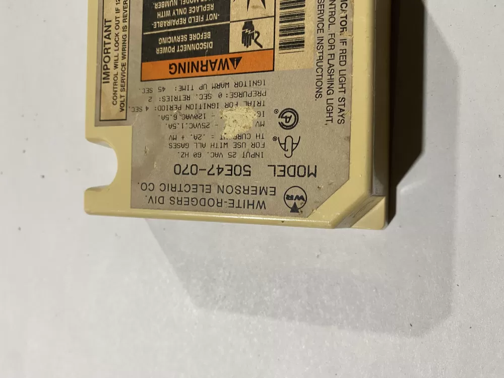 White Rodgers 50E47-070 Ignition Control Module York 025-25436 AZ140833 | BK2366