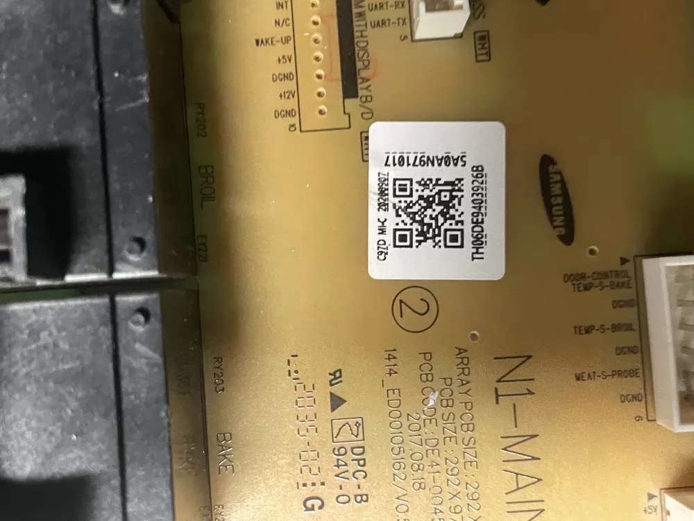 Samsung Dg34 00043a Oven Range Control Board Touch Panel Assy AZ15270 | 773