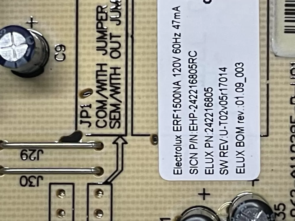 Frigidaire AP5954499 242216805 Refrigerator Control Board AZ20059 | WM814