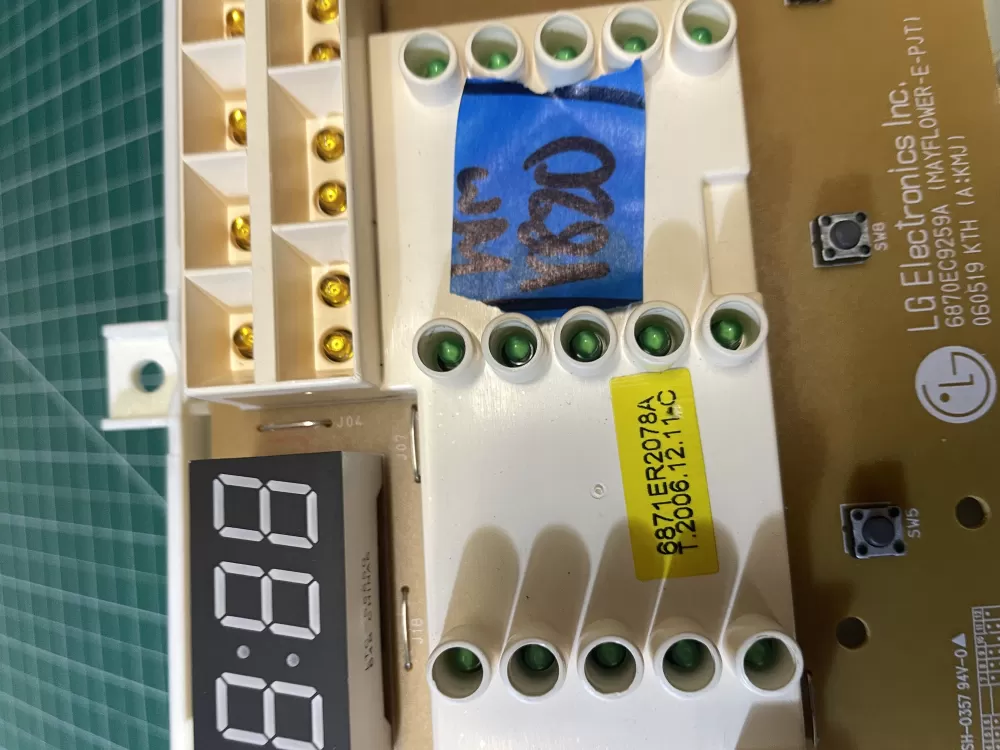 LG 6870EC9259A 6871ER2078A Washer Control Board AZ202384 | Wmv820
