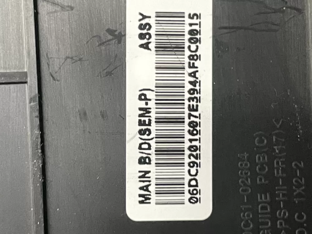 Samsung DC92 01607E Dryer Control Board AZ16587 | V75