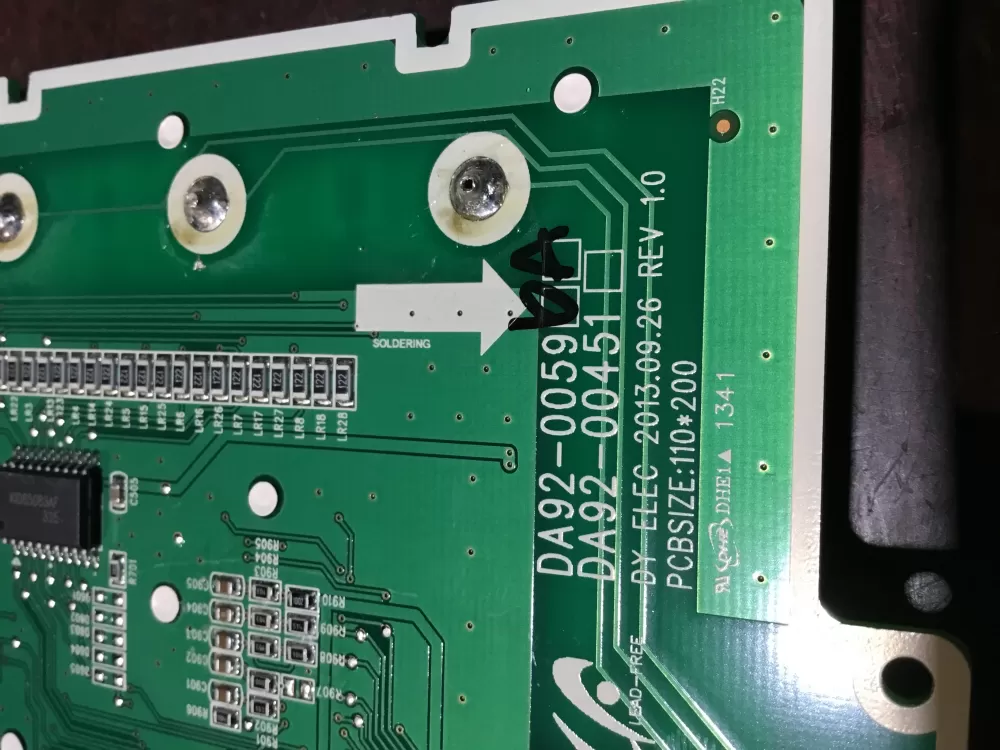 Samsung DA92-00596A Refrigerator Dispenser Control Board AZ70535 | NR1507