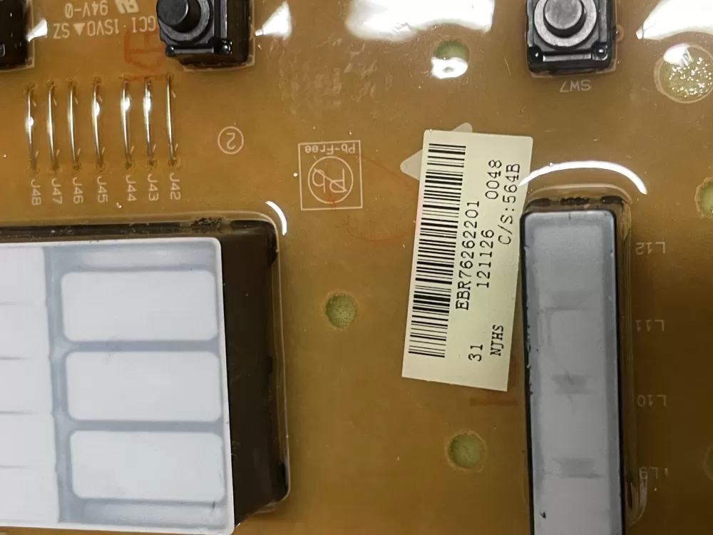 LG EBR76262201 EBR75446006 Washer Control Board AZ22161 | WMV297