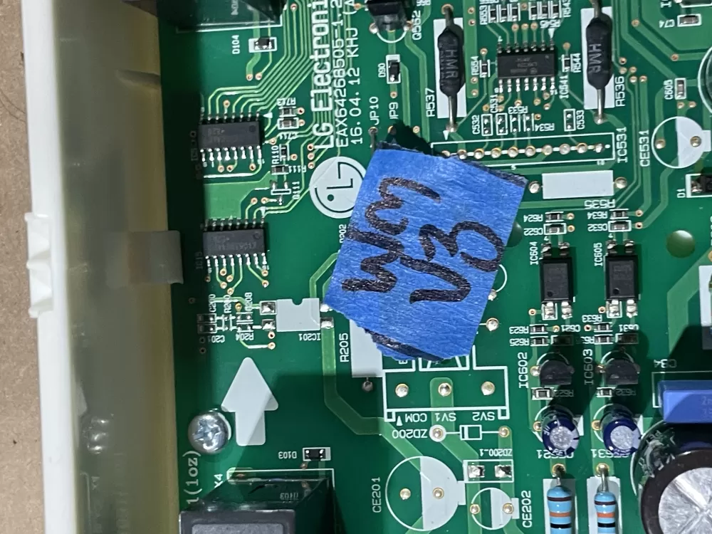 LG EBR76519513 Dryer Control Board AZ97108 | WmV3