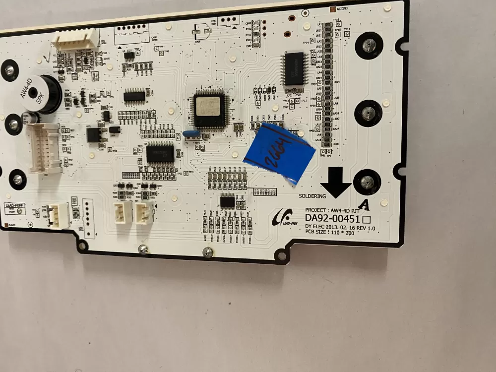 Samsung DA92 00451A Refrigerator Control Board Dispenser AZ201003 | BK2664