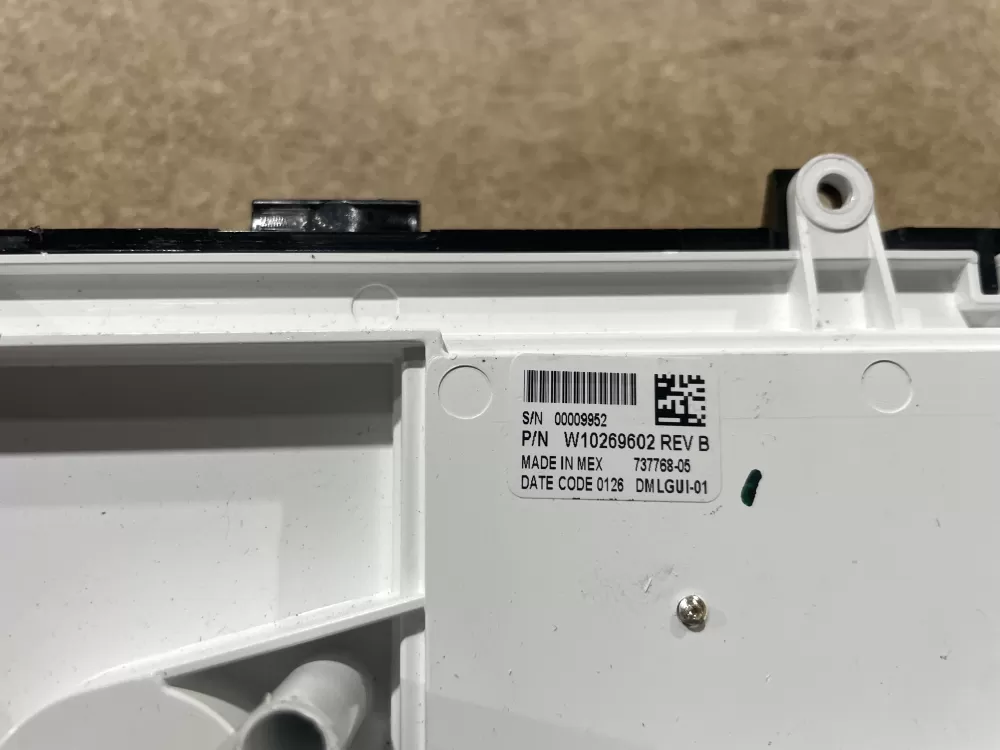 Whirlpool WPW10269602 Washer Control Board Interface AZ75543 | Wmv616