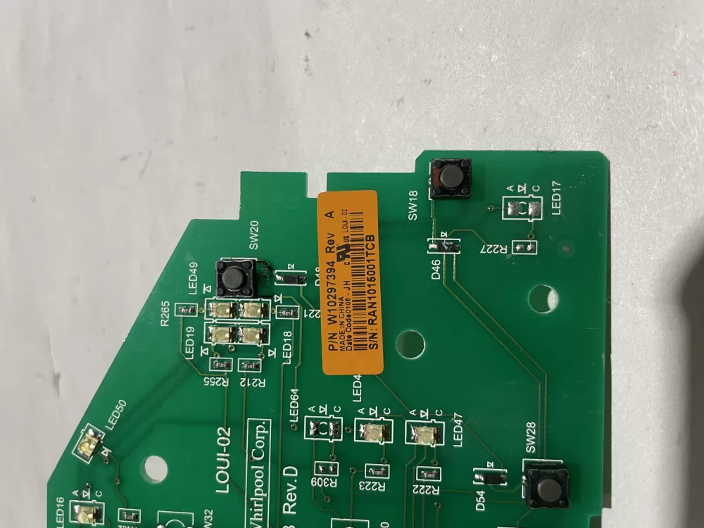 Whirlpool W10297394 Dryer Control Board AZ139212 | Wmv260